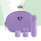 FeelzToys Mister Bunny Massage Purple  - Wand Vibrátor s ďalšími hlavicami Fialový