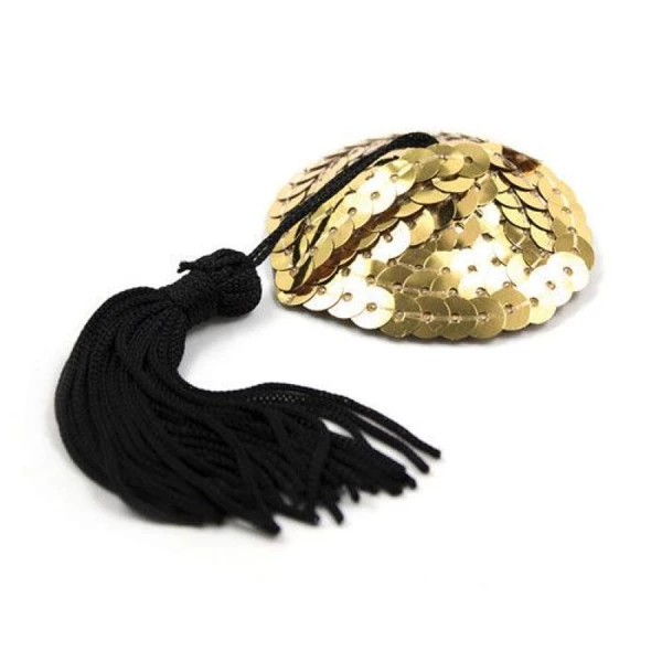 Toyz4lovers Heart Shine Nipples Tassels (Oro) - Nasutniki Złoty
