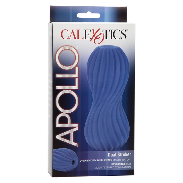 CalExotics Apollo Dual Stroker Blue - Masturbator klasyczny