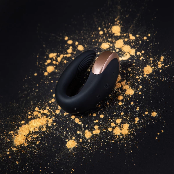 Satisfyer Double Love (Black)  - Vibrátor pre páry Čierny