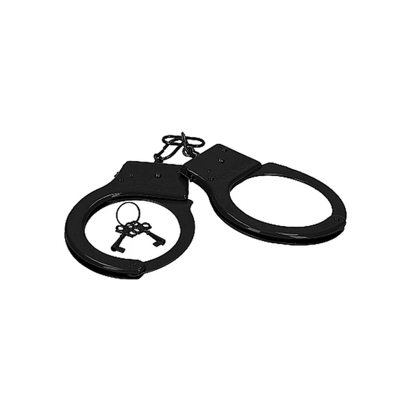 ShotsToys Metal Handcuffs Black - Kajdanki metalowe Czarny