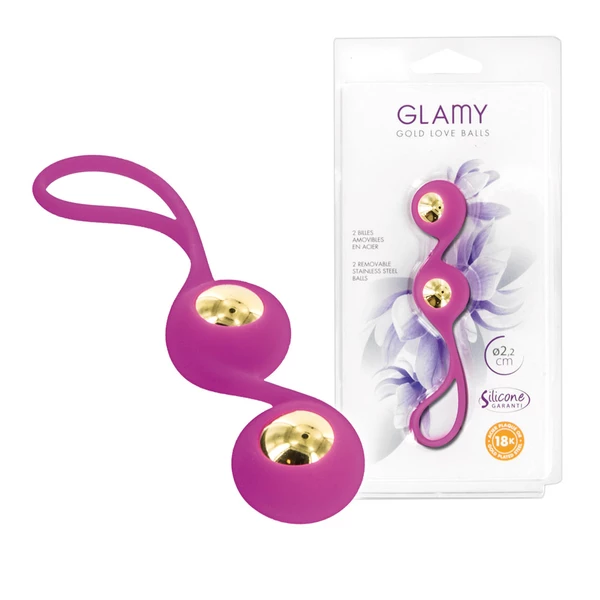 Glamy Gold Love Balls - Koraliki analne