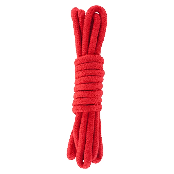 Hidden Desire Bondage Rope 3 Meter Red - Lina do krępowania Czerwony