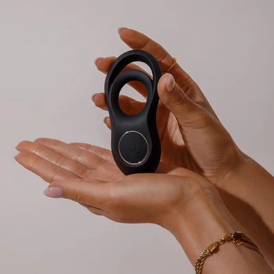 Satisfyer Legendary Duo (Black)  - erekčný krúžok s vibráciami