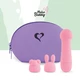 FeelzToys Mister Bunny Massage Pink  - Wand Vibrátor s ďalšími hlavicami Ružový