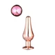 Dream Toys Gleaming Love Rose Gold Pleasure Plug S  - Análny kolík s diamantom