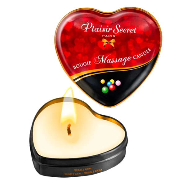 Plaisir secrets Massage Bubble Gum - Świeca do masażu, zapach gumy balonowej