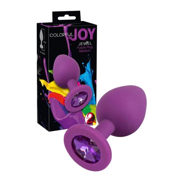 You2Toys Colorful Joy Jewel P - Korek analny, fioletowy