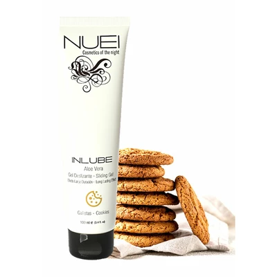 Nuei Inlube Cookies Water Based Sliding Gel 100Ml - Lubrykant wegański na bazie wody o smaku ciasteczek