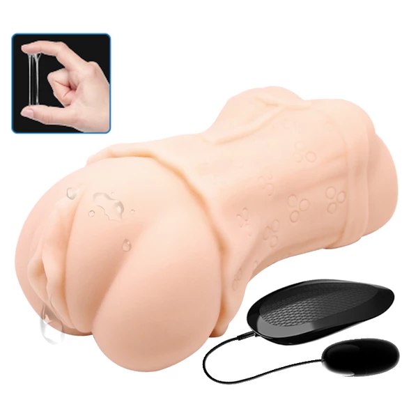 Crazy Bull Vibrating Vagina Masturbator - Masturbator naturalistyczny z wibracjami