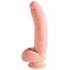 King Cock Triple Density with Balls 10 Inch - dildo na przyssawce