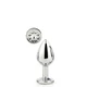 Dream Toys Gleaming Love Silver Plug Small  - Análny kolík s diamantom