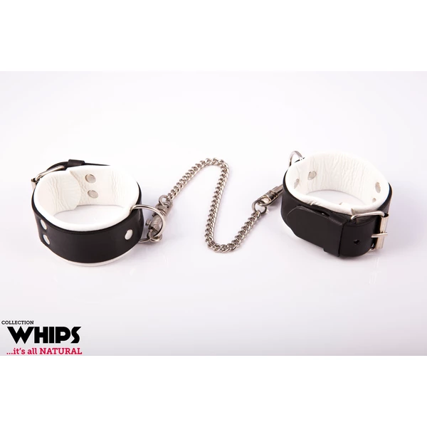 Whips Collection - Kajdanki Męskie Na Ręce Białe