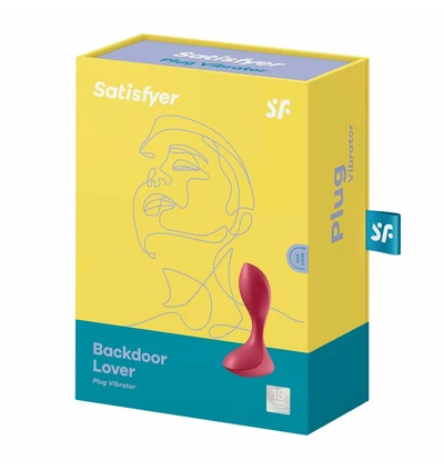 Satisfyer Backdoor Lover (Red) - Wibrator analny, Czerwony