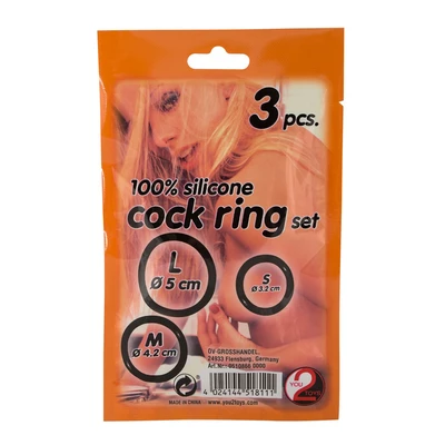 You2Toys Silicone Cock Ring 3 - Zestaw elastycznych pierścieni erekcyjnych