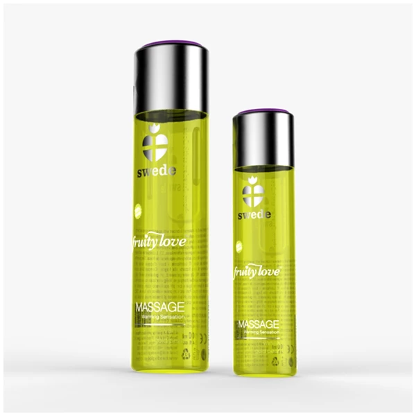 Swede Fruity Love Massage Vanilla Gold Pear 60 Ml - Rozgrzewający olejek do masażu
