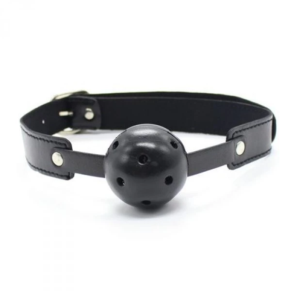 Toyz4lovers Breath Hole Ball Gag (Nero) - Knebel z kulką