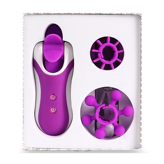 FeelzToys Clitella Oral Purple - Wibrator imtiujący seks oralny Fioletowy