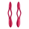 Satisfyer Elastic Joy Multi Vibrator (Red) - Wibrator elastyczny dla niej lub dla par Czerwony