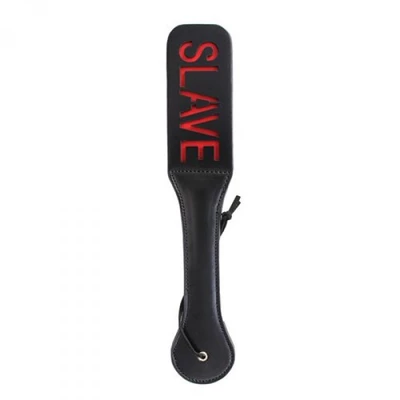 Toyz4lovers Double Spank Paddle Slave Black - Packa do klapsów &quot;slave&quot;