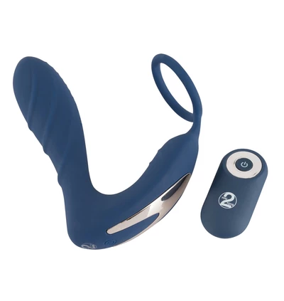 You2Toys Vibrating Prostate Plug With C - Wibrujący masażer prostaty z pierścieniem erekcyjnym