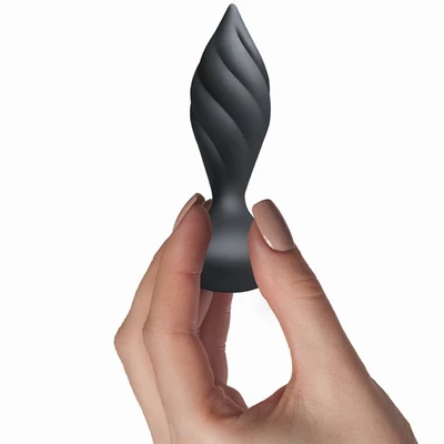 Rock Off Sensations Desire Vibrating Anal Plug Black - Wibrujący korek analny na pilota Czarny