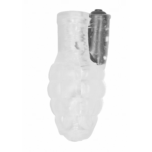 Sono No.22 Stroker With Vibrating Bullet Translucent - Masturbator wibrujący