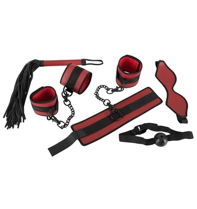 Bad Kitty Bondage Set RednBlack - Zestaw BDSM