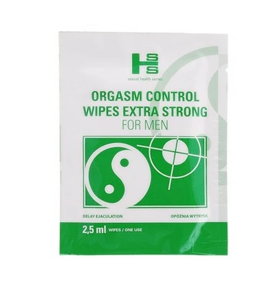 Sexual Health Series Orgasm Control Wipes 6Szt. - Chusteczki z środkiem wydłużającym stosunek