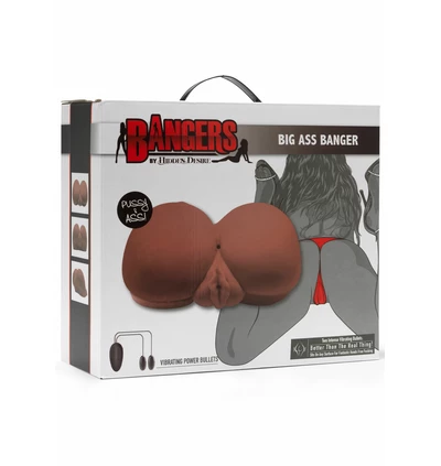 Hidden Desire Big Ass Banger Vibr. - Masturbator naturalistyczny z wibracjami