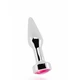 Rich R9 Silver Plug 3,9 Inch Pink Sapphire  - Ružový análny kolík s diamantom