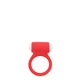 Lit Up Silicone Stimu Ring 3 Red  - červený erekčný krúžok s vibráciami