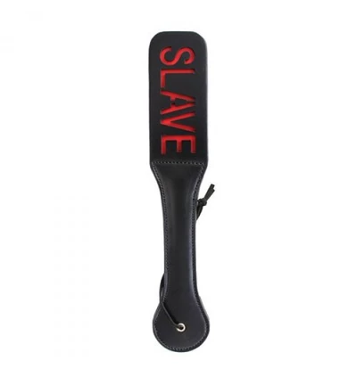 Toyz4lovers Double Spank Paddle Slave Black - Packa do klapsów &quot;slave&quot;