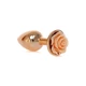 Boss Series Jewellery Red Gold Plug Rose Peach  - Análny kolík s dekoratívnym kvetom Béžový