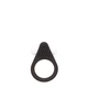 Lit Up Silicone Stimu Ring 1 Black  - čierny erekčný krúžok s vibráciami