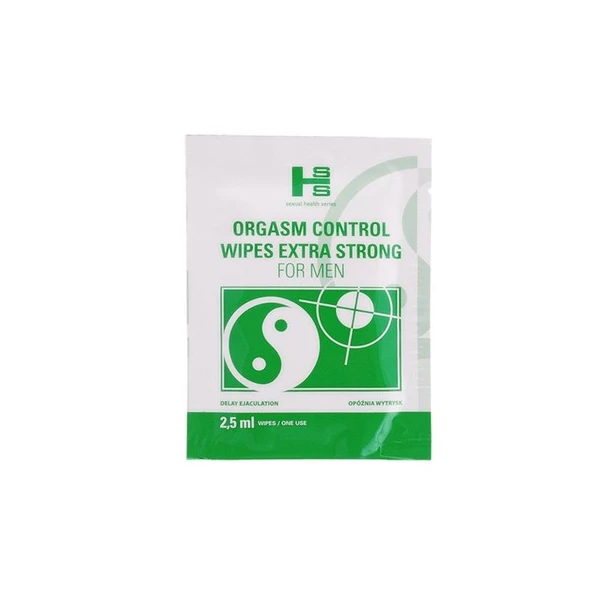 Sexual Health Series Orgasm Control Wipes 6Szt. - Chusteczki z środkiem wydłużającym stosunek
