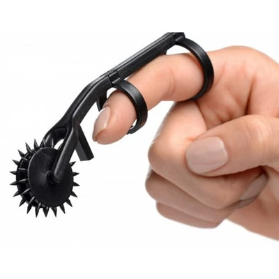 Master Series Thorn Double Finger Pinwheel Black - Ostrogi BDSM