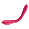 Satisfyer Elastic Joy Multi Vibrator (Red) - Wibrator elastyczny dla niej lub dla par Czerwony