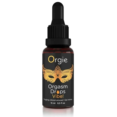 Orgie Orgasm Drops Vibe Peach Flavor 15 Ml - Krople stymulujące do łechtaczki