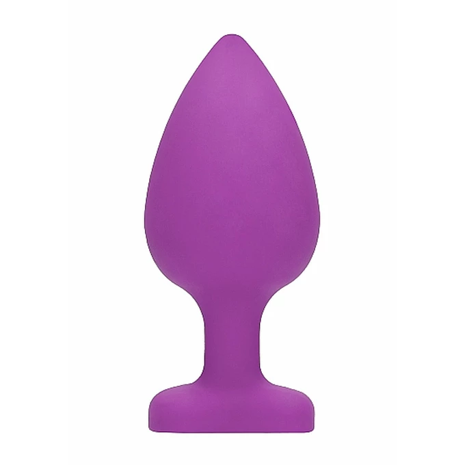 Ouch! Diamond Heart Butt Plug Extra Large Purple - Korek analny z diamentem Fioletowy