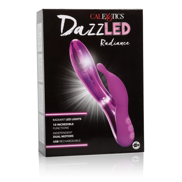 CalExotics Dazzled Radiance - Wibrator króliczek podświetlany LED Fioletowy