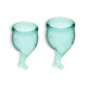 Satisfyer Feel Secure Menstrual Cup Dark Green  - Menštruačný kalíšok