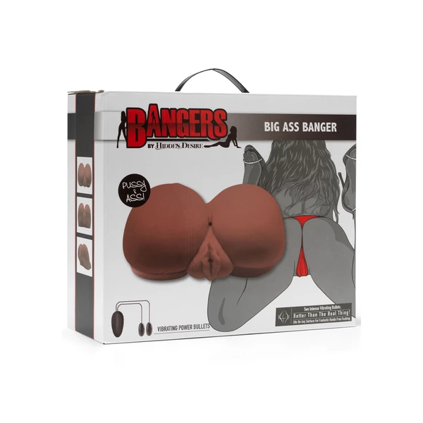 Hidden Desire Big Ass Banger Vibr. - Masturbator naturalistyczny z wibracjami