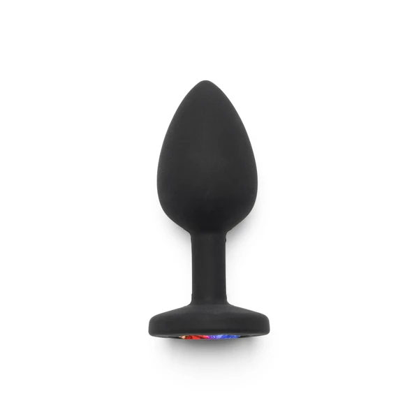 NS Novelties Rainbow Booty Jewel Small - Korek analny z diamentem - tęczowy