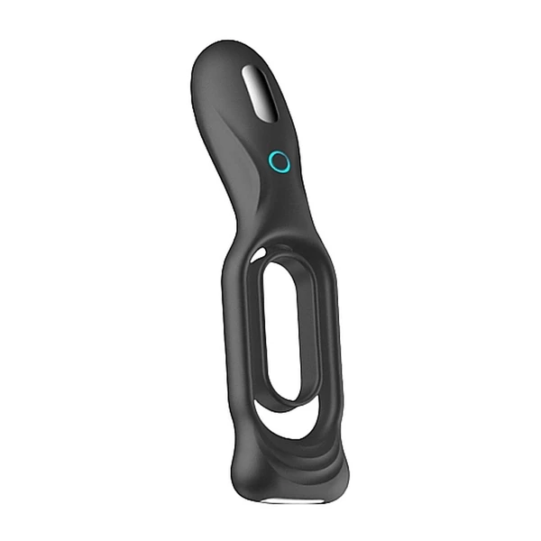 Sono N0. 88 Vibrating Rechargeable Cock Ring Black - Wibrujący pierścień erekcyjny