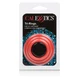 CalExotics Tri Rings Red  - Sada pružných erekčných krúžkov červená