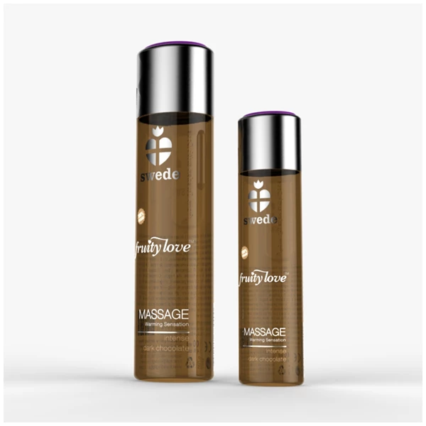 Swede Fruity Love Massage Intense Dark Chocolate 60 Ml - Rozgrzewający olejek do masażu