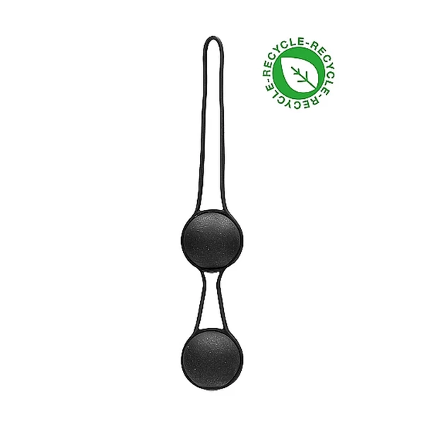 Natural Pleasure Geisha Balls Biodegradable Black - Kulki gejszy z materiałów neutralnych ekologicznie Czarny