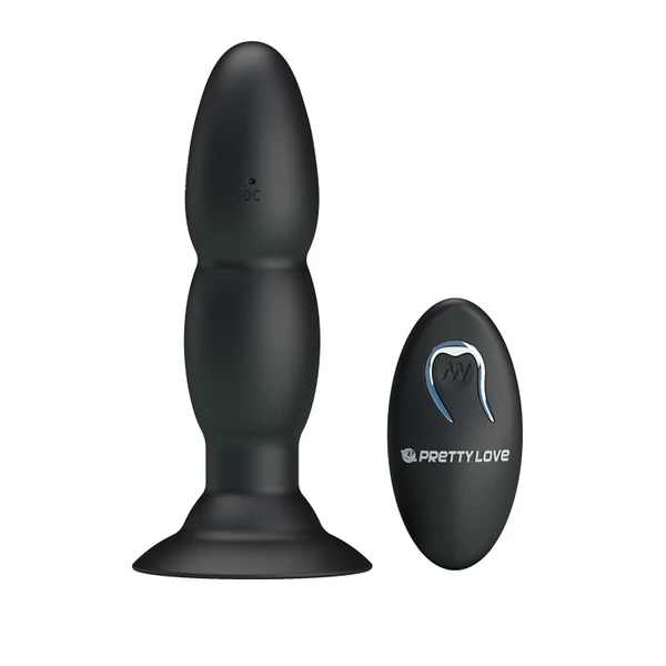 Pretty Love Beaded For Extra Pleasure - Wibrujący korek analny na pilota