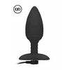 Elegance Heating Anal Butt Plug Glow Black - Wibrujący korek analny z opcją podgrzewania Czarny